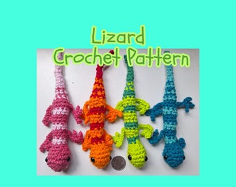 Crochet Lizard Pattern Amigurumi Lizard Plush DIY Gecko Stuffie Digital Pattern for Leopard Gecko Crochet Tutorial Reptile Crochet Pattern