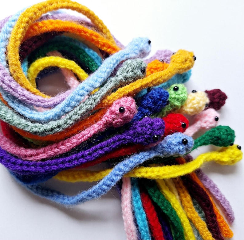 Mini Snakes Fidget - Cute Quiet Fidget for Kids - Stim Toy Plush - Small Budget Friendly Gift - Reptile Theme Birthday Present for Teens image 7