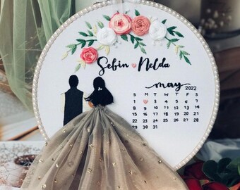 Personalized Text or Picture  Embroidery Hoop - A Unique Love Gift