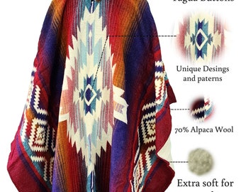 Monde de l'alpaga | Ponchos en alpaga pour hommes et femmes | Fabriqué à la main avec la meilleure laine de baby alpaga par des artisans équatoriens