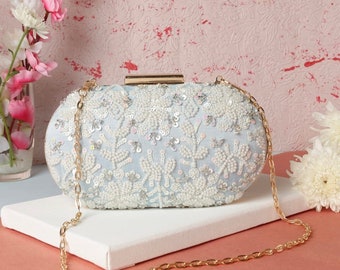 VIRASAAT'S Ithian Embroidered Clutch Bag