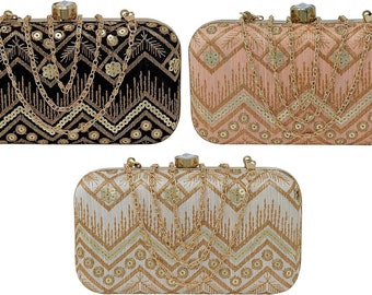 VIRASAAT'S Detailed Clutch Bag (3 colours)