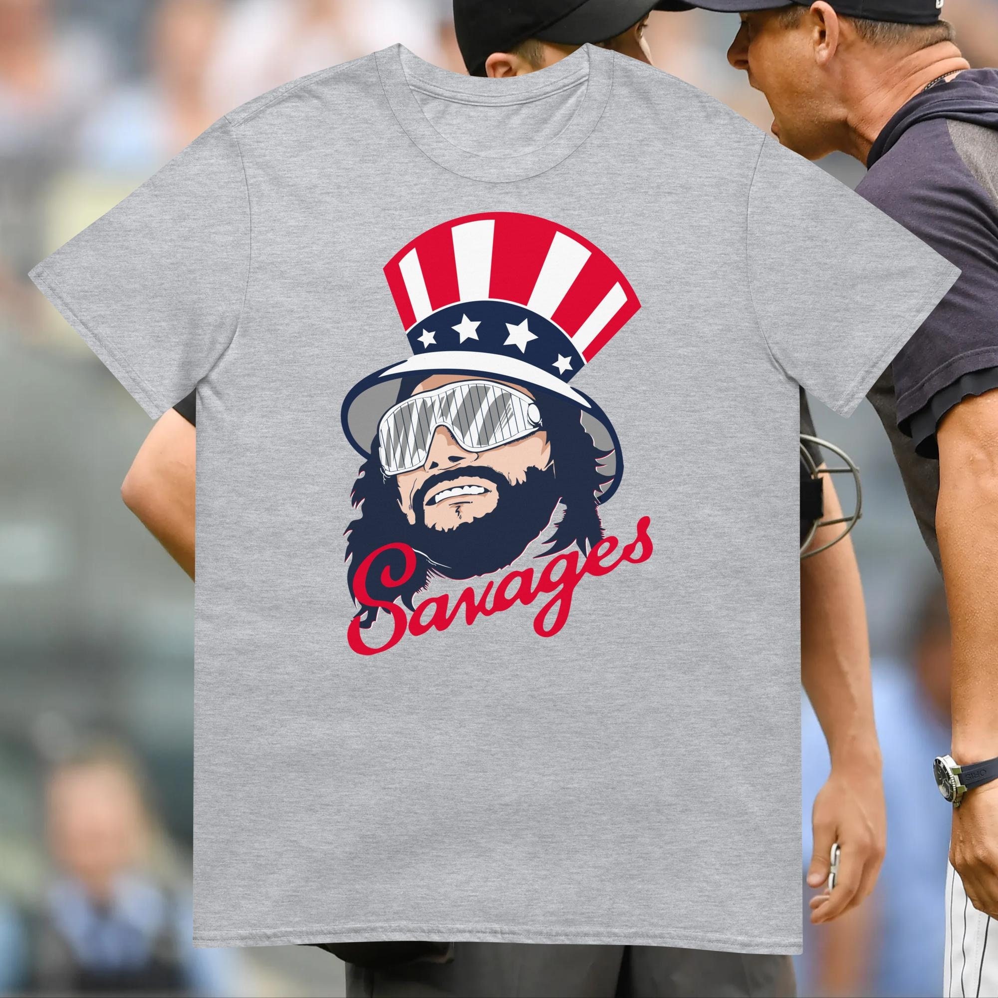 New York Yankees fucking savages in the box logo shirt, hoodie