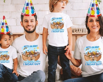 Noah Ark Birthday Family Matching Shirt I Noah Guy Shirt Funny Christian T Shirt for Kids Toddler Bible Shirt Birthday Gift for Baby Infant