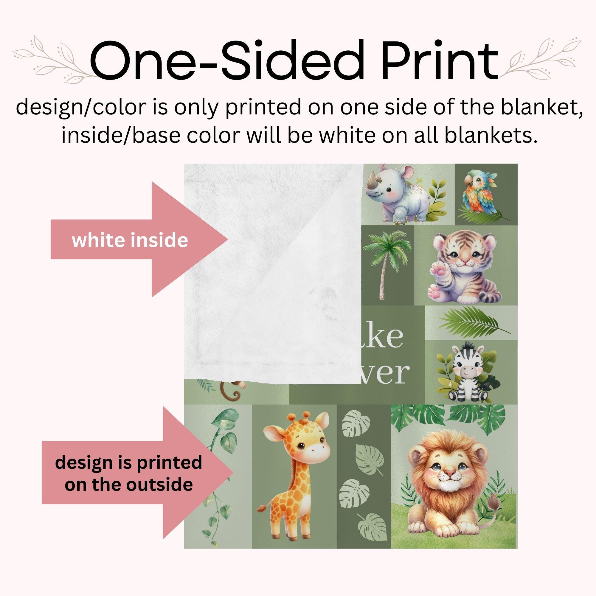 Personalized Safari Baby Blanket: Jungle Nursery Decor, Custom Boy Gift ...