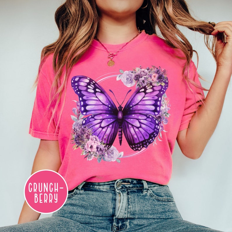Multifloral purple shirt