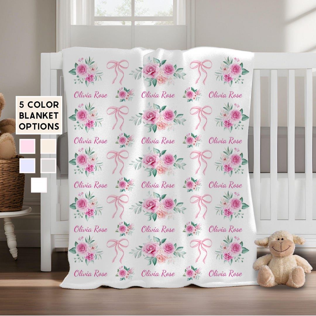 Haute Baby Mini Rose Blanket main image 0