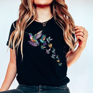 Hummingbird embroidered shirt main image 1