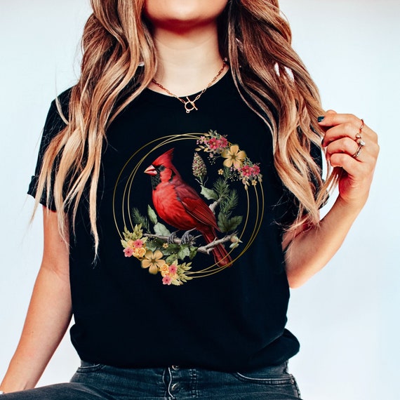 Cardinal bird shirt cheap