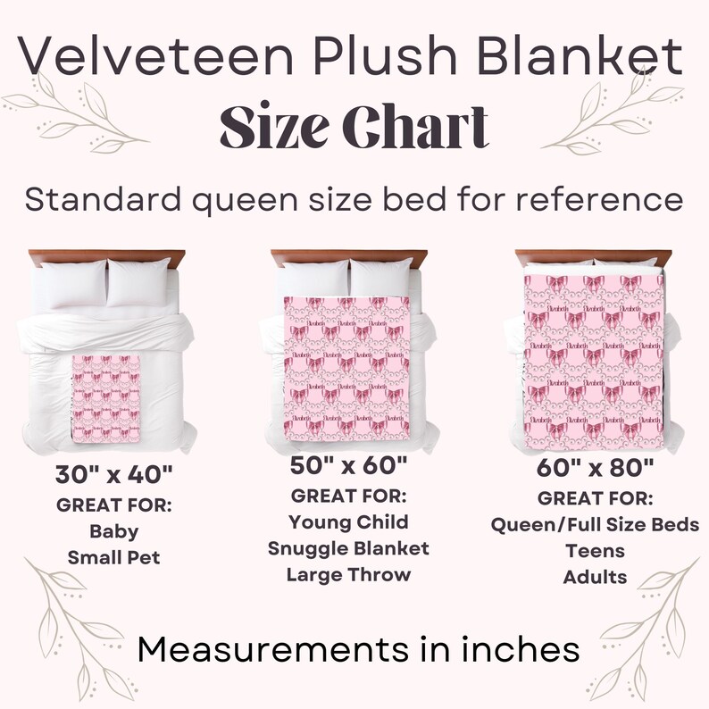 Personalized Pink Bow Baby Blanket Pink Baby Girl Blanket for Newborn ...