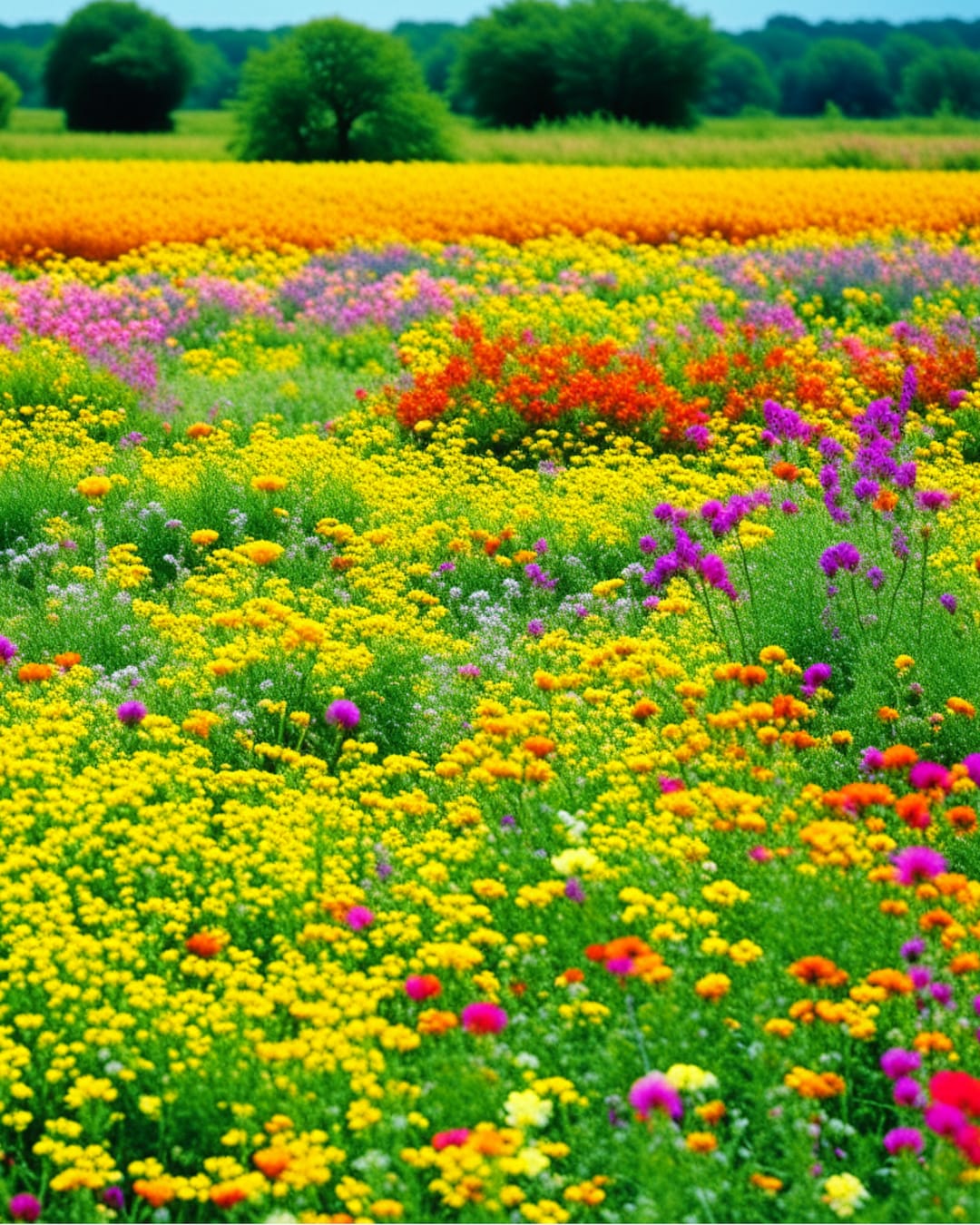 Wildflowers Petunias Carnations Tulips Red Roses These Etsy