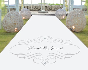 Elegant Personalised Aisle Runner