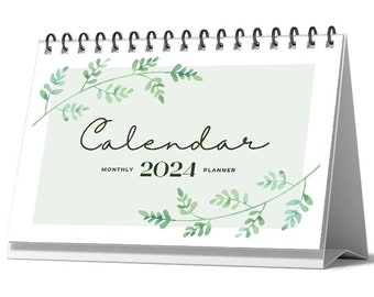 Leaves A5 2024 Desk Calendar