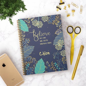 Believe You Can A5 Personalised Notebook