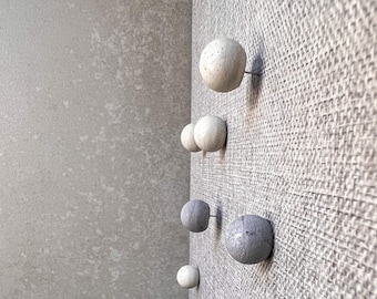 Concrete Ball Push Pins, minimalistische duimspijkers, modern kantoordecor, cementdrukknoppen, prikbordpinnen, kurkbordnaaldpinnen, kaartpinnen