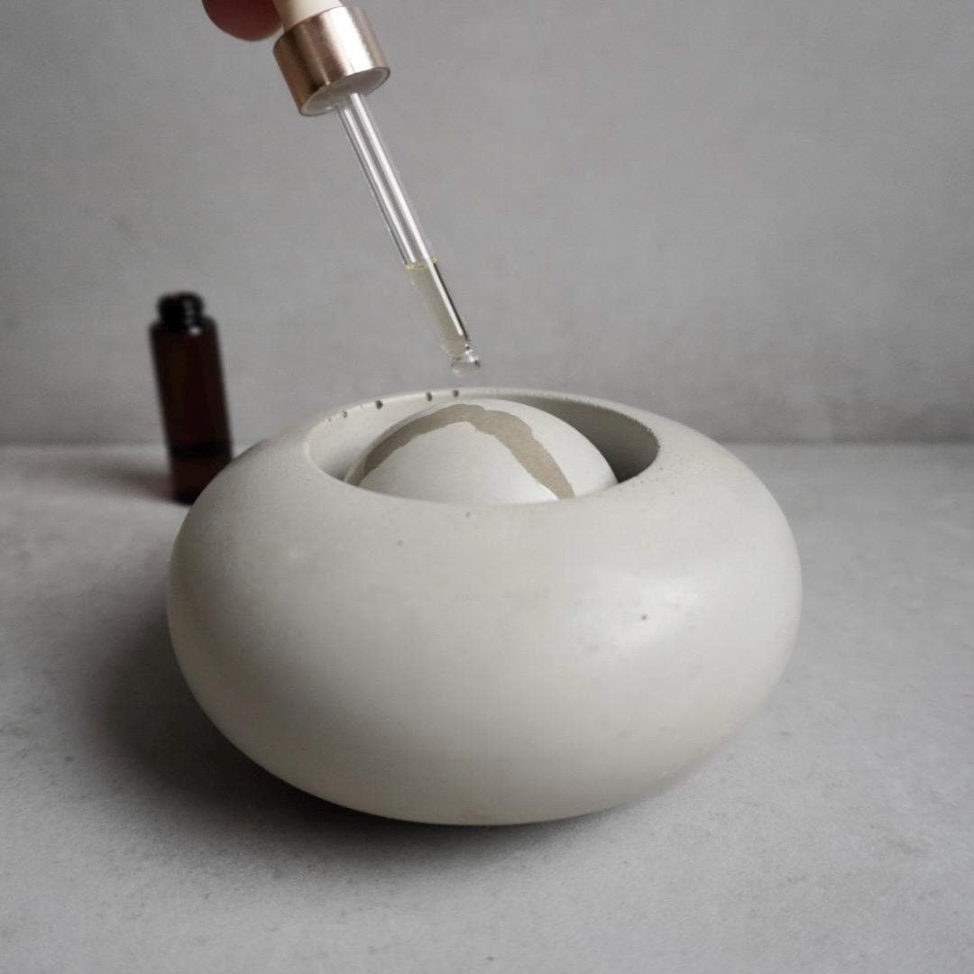 Passive Essential Oil Diffuser, Aromatherapy Ball, Concrete Dome ...