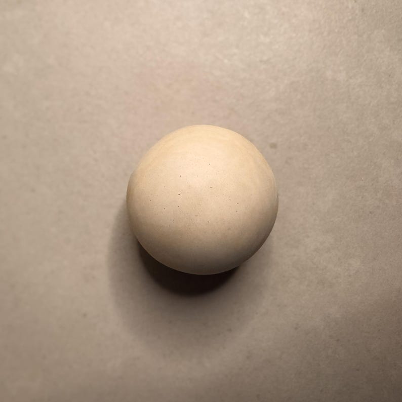 Round Cement Hook, Sphere Knob, Hat Hook, Modern Hook, Decorative Peg, Entryway Coat Hook, Wall Storage, Ball Hanger, Natural image 16