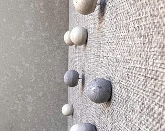 Concrete Ball Push Pins, Minimalist Thumb Tacks, Modern Office Decor, Cement Push Buttons, Pin Board Pins, Cork Board Needle Pins, Map Pins