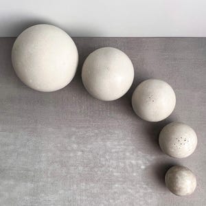 Concrete Paper Weight, Cement Sphere, Letter Press, Cement Decor, Minimalist Decor, Garden Ornament, Concrete Sculpture, Shelf Decor, Modern