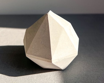 Beton Briefbeschwerer, Geometrische Beton Skulptur, Geometrisches Dekor, Zement Dekor, Minimalistisches Dekor, Beton Dekor, Briefpresse