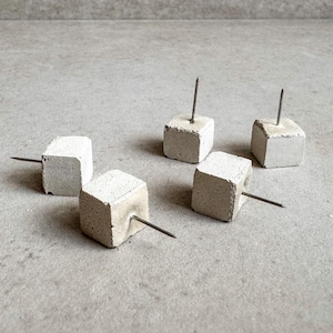 Chinchetas de hormigón, Chincheta minimalista, Decoración moderna de oficina, Botones de cemento, Chincheta para tablero de corcho, Chinchetas para oficina