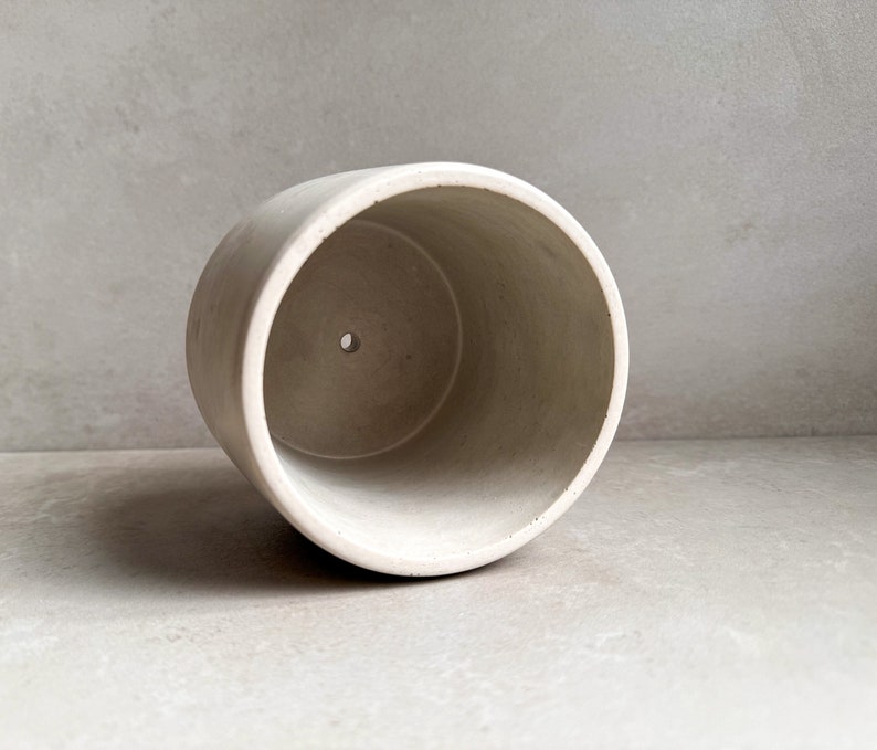 Concrete Planter with Saucer, Modern Plant Pot, Bubble Planter, Decorative Cement Pot, Minimalist Pot with Saucer, Nordic Pot, Chunky Pot image 8