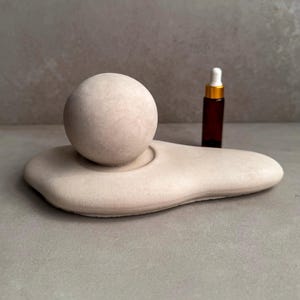 Difusor de aceites esenciales de hormigón, esfera de aromaterapia, difusor pasivo de cúpula, decoración de cemento, ambientador aromático, piedra difusora de cemento