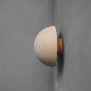 Dome Drawer Pull | Concrete Furniture Hook, Cabinet Handle Hardware, Decorative Semi-Sphere Peg, Dresser Handle, Minimalist Stone Knob