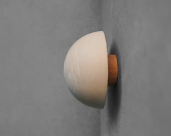 Dome Drawer Pull | Concrete Furniture Hook, Cabinet Handle Hardware, Decorative Semi-Sphere Peg, Dresser Handle, Minimalist Stone Knob