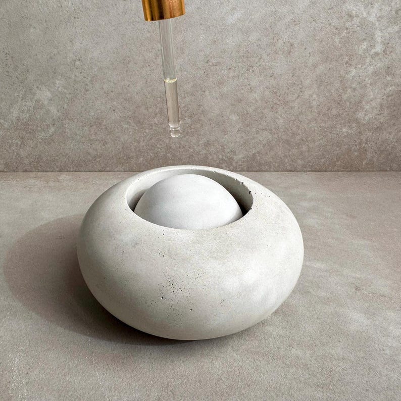 Passive Essential Oil Diffuser, Aromatherapy Ball, Concrete Dome ...
