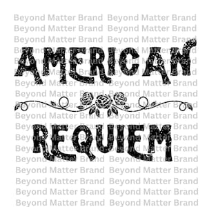 アメリカン・レクイエム デジタルファイル - ビヨンセのカウボーイ・カーター・ツアー（Cricut、Silhouette など用ファイル。png、svg、jpg） - ディストレスト