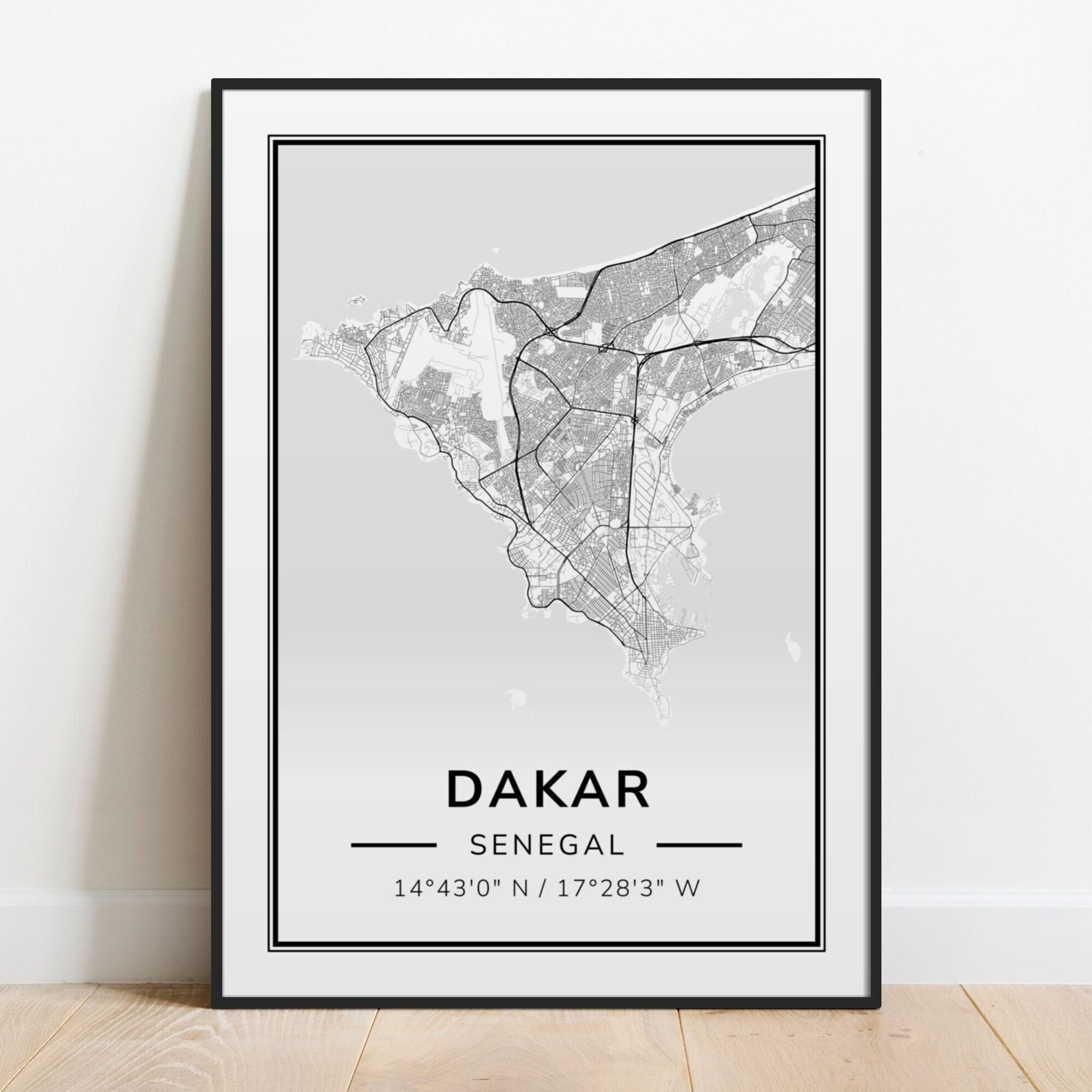 Plaque de table en acrylique Dakar - Sénégal