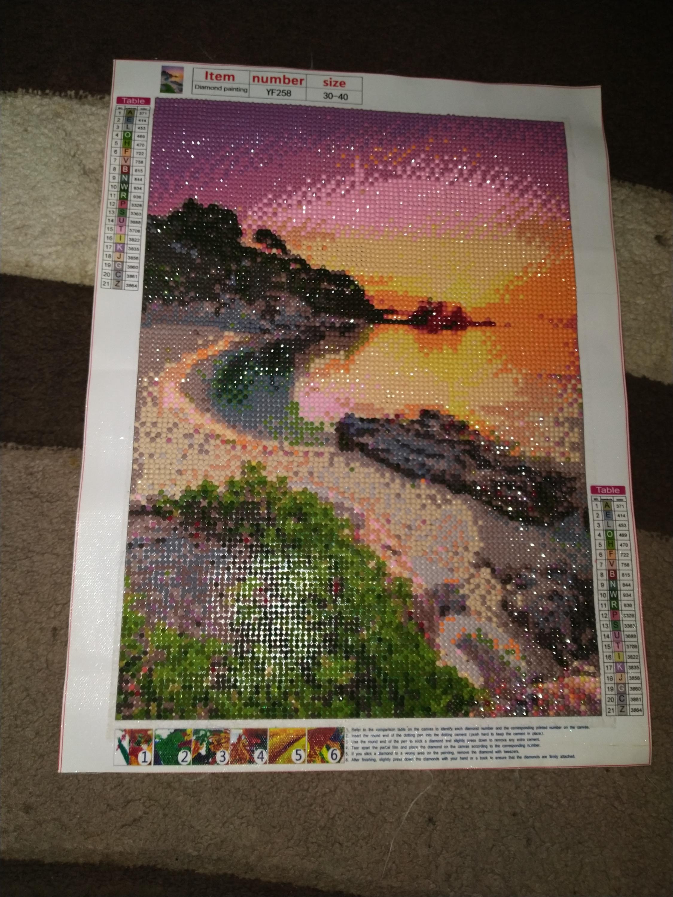 Completed Hand Made Diamond Art - Etsy