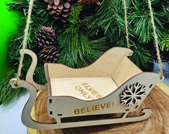 Double Elf Sleigh, Christmas Elf Sleigh, 2 Elf Prop, Elf Kit, Elf Arrival, Fun Elf Prop