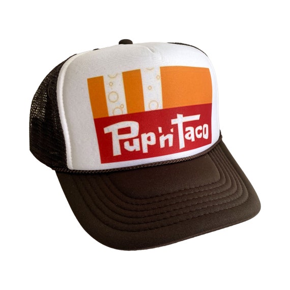 Vintage Pup n Taco Trucker Hat Mesh Hat adjustable