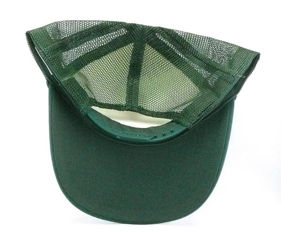Vintage Dekalb Trucker Hat Mesh Hat Adjustable Snap Back Cap Dark Green