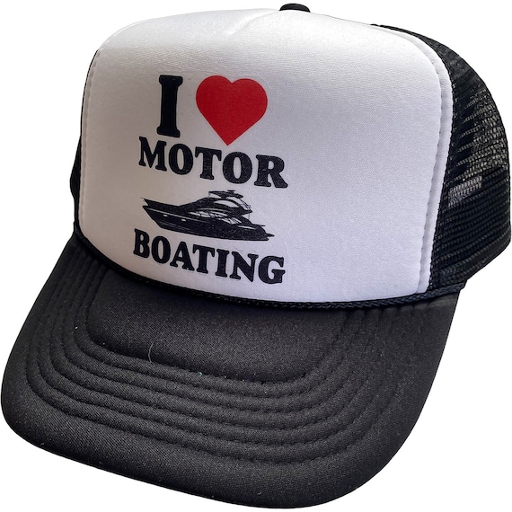 Retro Boater Logo Unstructured Trucker Cap Retro Boater Logo Unstructured Trucker Cap
