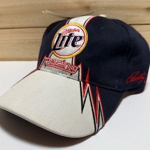 Vintage Trucker style  "Penske #2 Rusty Wallace Miller Lite Racing" & Official NASCAR Chase Authentics Velcro Strap NEVER worn with Tag