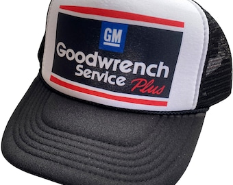 Vintage Nascar Goodwrench Richard Childress Racing #3 Trucker Hat Mesh Hat adjustable Snap Back Cap Black