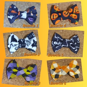 Halloween Dog Bowtie, Spooky Season Pet Accessory