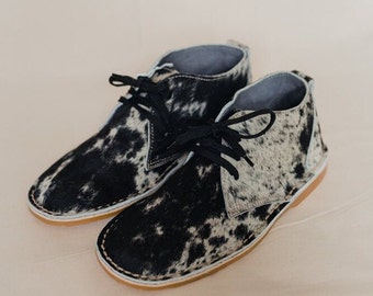 Men Handmade Cowhide Leather Shoes, Dress Desert Shoe, Men Ankle boots , Men desert Side Lace up Boots,Handmade cowhide Desert boots