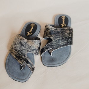 Sandale en cuir de vachette faite main pour femme | Artisanale | Bohème | Sandale en cuir de vachette fait main Country