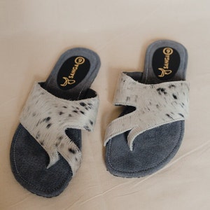 Sandale en cuir de vachette faite main pour femme | Artisanale | Bohème | Sandale en cuir de vachette fait main Country