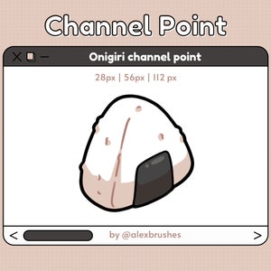 Onigiri channel point | cute channel point