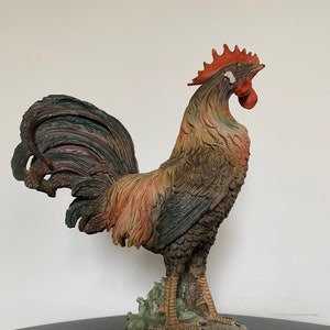 Giuseppe Armani Uccello. La chiamata del mattino. Gallo. Capodimonte