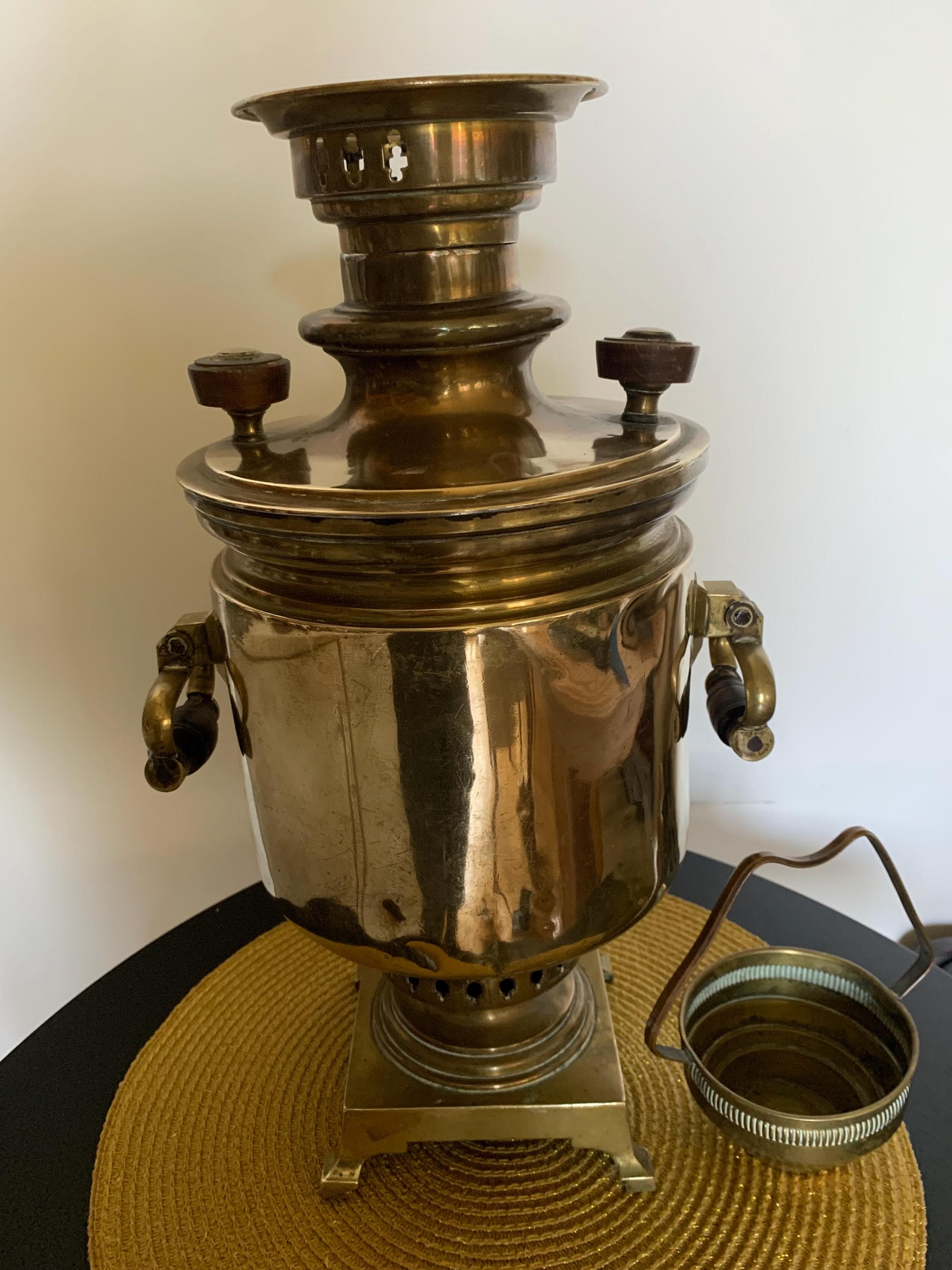 アンティークロシア真鍮サモワール – バタシェフ兄弟 – トゥーラ – 19