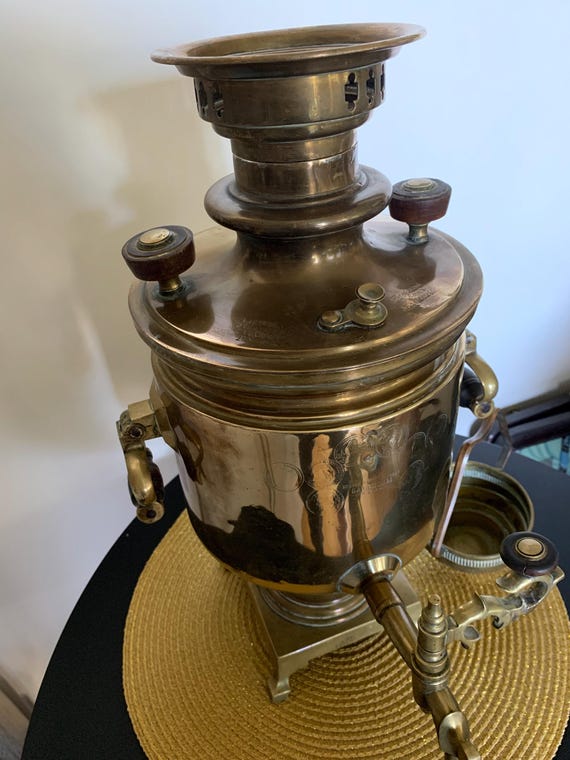 アンティークロシア真鍮サモワール – バタシェフ兄弟 – トゥーラ – 19