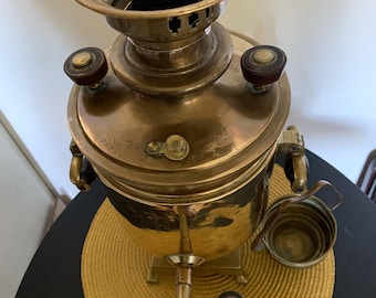 アンティークロシア真鍮サモワール – バタシェフ兄弟 – トゥーラ – 19