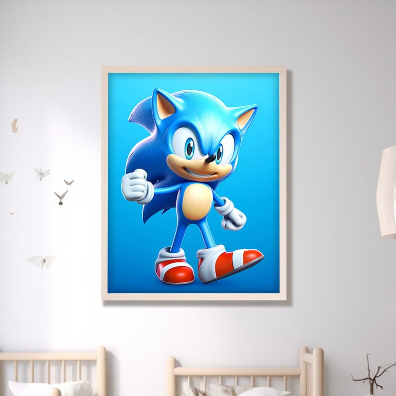 So Cute Sonic Poster Set Sonic the Hedgehog Print Printable - Etsy