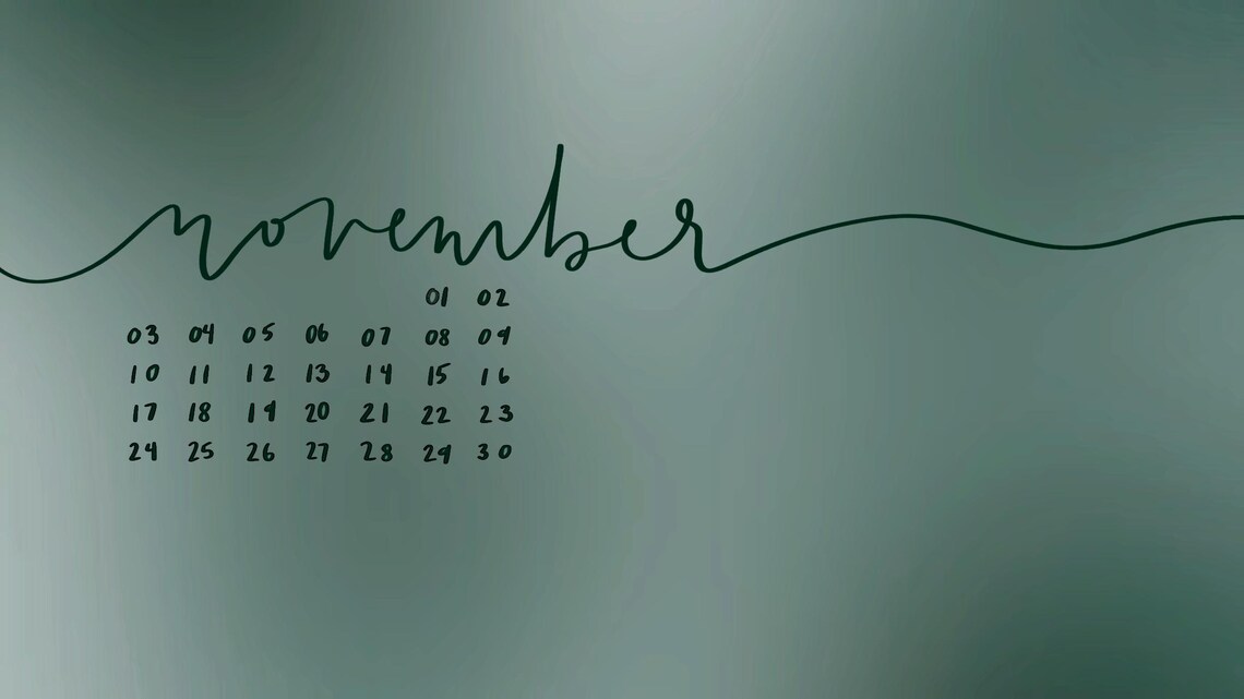 November Computer Wallpaper - Etsy